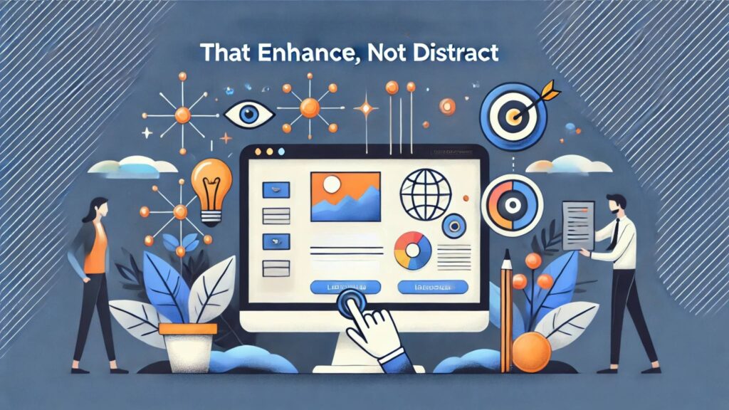 Use Visuals on Landing Pages That Enhance, Not Distract-Ekhlasdesigns